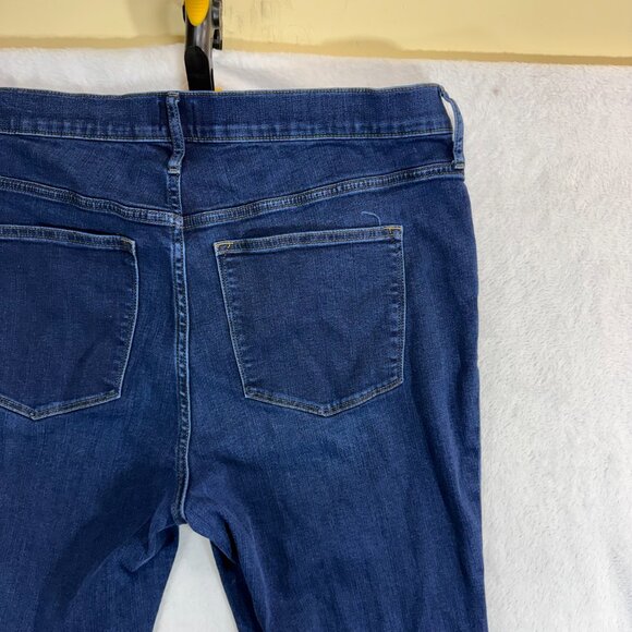 J.Crew 33X32 Full Length Flare Jean Dark Wash Stretch Denim High Rise Classic - Picture 3 of 11